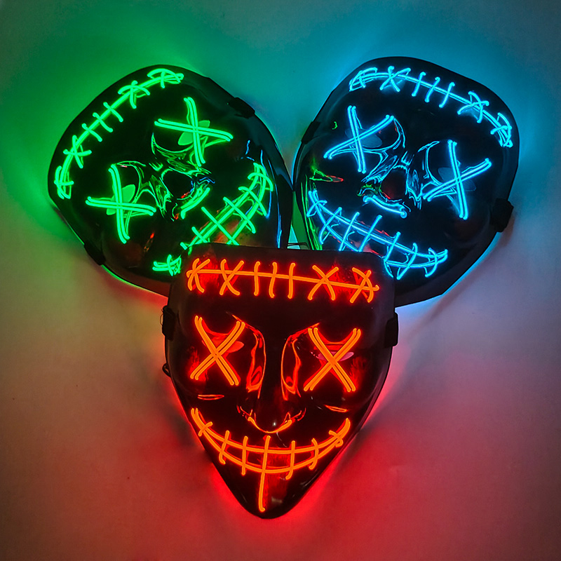무선 풀페이스 퍼지 마스크 무서운 공포 코스프레 소품  - Led Purge Mask Halloween 리뷰 및 가격