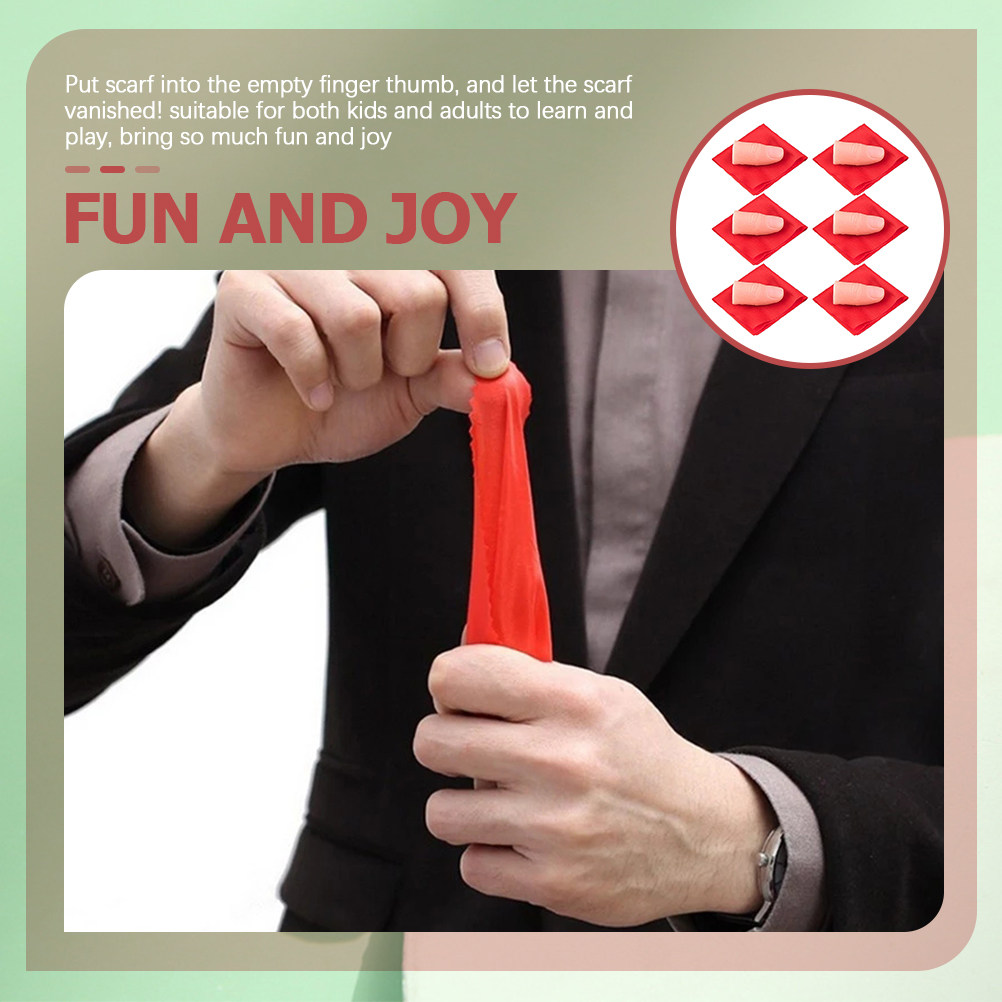 사라지는 실크 마술 세트 6개: 가짜 엄지손가락 팁과  - Thumb Tip Magic Trick Set 리뷰 및 가격